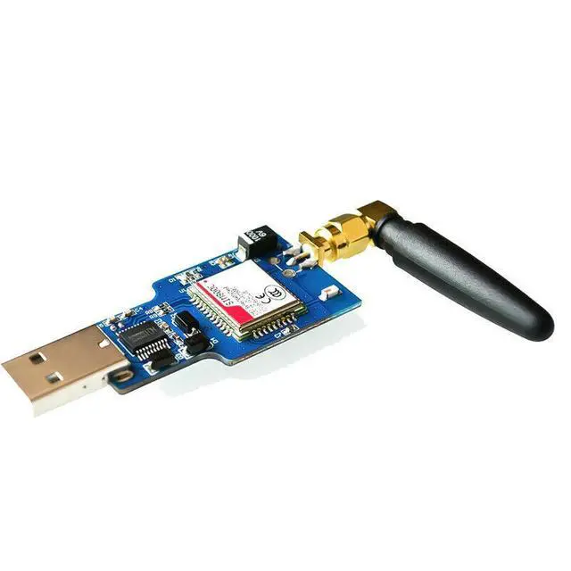 Alt view image 2 of 6 - USB to GSM Module Quad-Band GSM GPRS SIM800C Module for Bluetooth SMS Messaging with Antenna