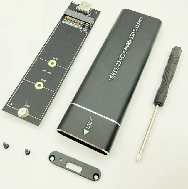 Alt view image 3 of 6 - HDD Enclosure Box HDD Case hd USB C Adapter Hard Disk Case SSD Hard Drive Box NVME M.2 SSD USB Adapter SSD M2 Type C Case