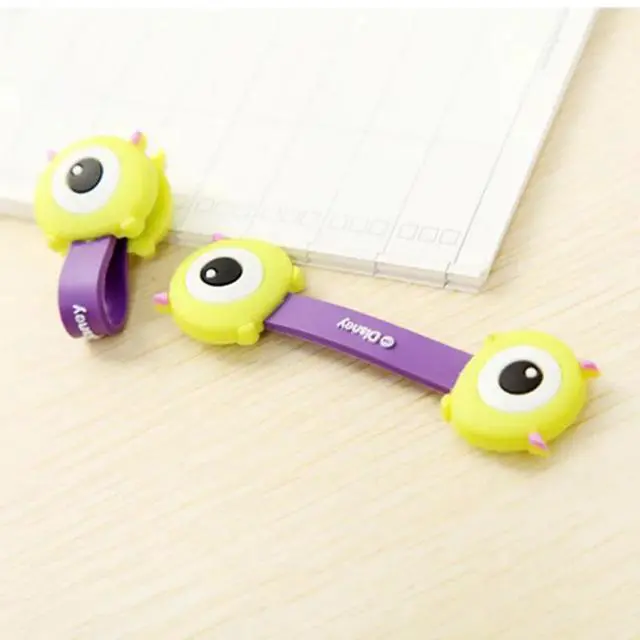 Alt view image 6 of 6 - 2 Pieces Cute Cartoon Kawaii Mobile Phone USB Cable Fastener Button Organizer Wire headset Holder line Winder bag clip decro