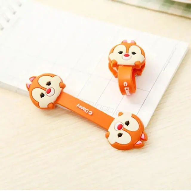 Alt view image 3 of 6 - 2 Pieces Cute Cartoon Kawaii Mobile Phone USB Cable Fastener Button Organizer Wire headset Holder line Winder bag clip decro