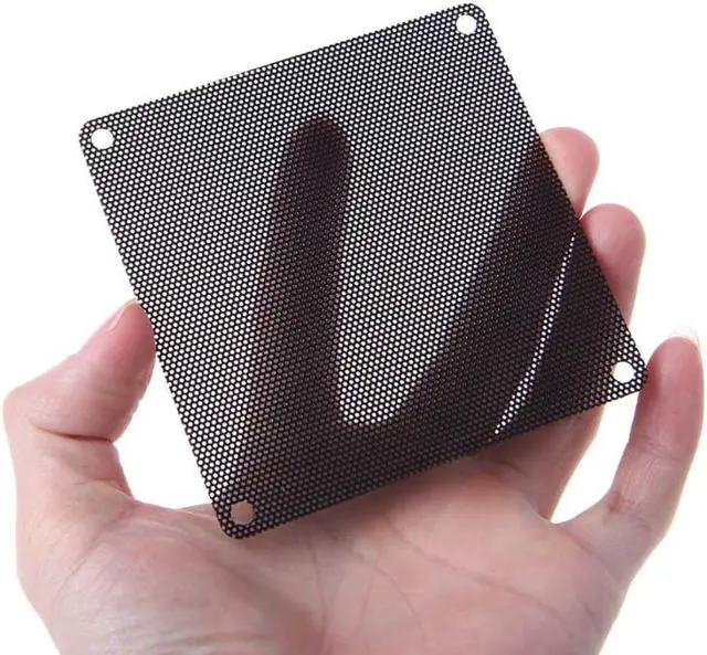 Alt view image 4 of 5 - 10PCS 120MM PVC Fan Dust Filter PC Dustproof Case Cuttable Computer Mesh Cover Black
