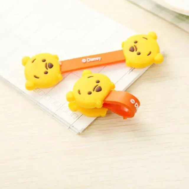 Alt view image 4 of 6 - 2 Pieces Cute Cartoon Kawaii Mobile Phone USB Cable Fastener Button Organizer Wire headset Holder line Winder bag clip decro