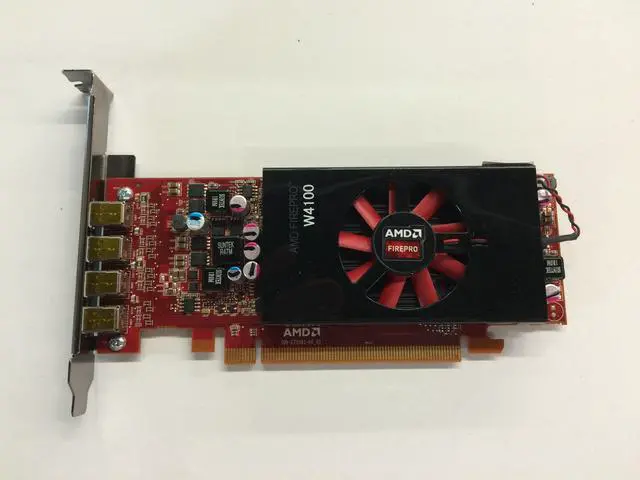 Main image of DELL FirePro W4100 Graphic Card 4 Mini Display Port 2GB Video Card PCIe 025D14