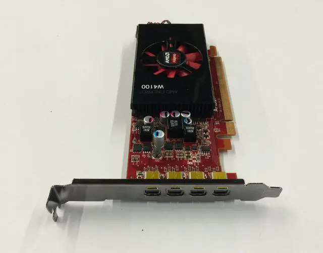 Alt view image 2 of 2 - DELL FirePro W4100 Graphic Card 4 Mini Display Port 2GB Video Card PCIe 025D14
