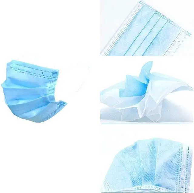 Alt view image 5 of 7 - 50pcs 3-Ply Disposable Face Mask