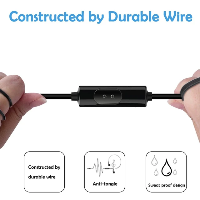 Alt view image 6 of 7 - 3 Packs Wired Earbuds with Microphone & Remote, in Ear Earphone Stereo Sound Noise Isolating Tangle Free for Smartphones, Laptops, Gaming, Fits All 3.5mm Interface Device