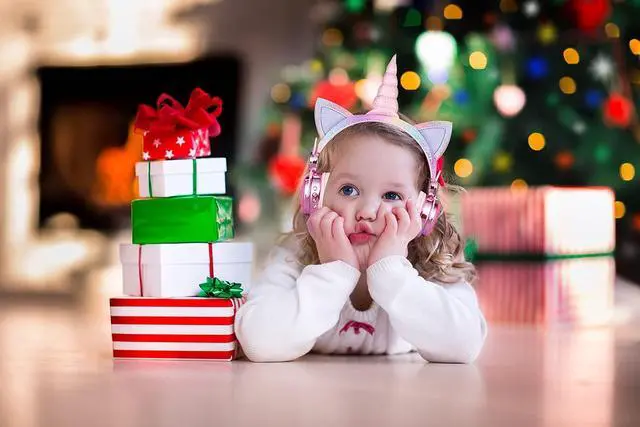 Alt view image 5 of 7 - Kids Wireless Headphones for Girls Children Teens, LED Light Up Bluetooth Unicorn Headphones with Microphone for School/Xmas/Online Study/Unicorn Gifts (Pink Wireless)