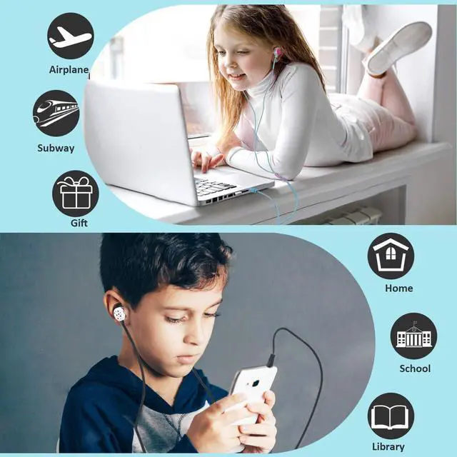 Alt view image 6 of 7 - Donut Earbuds for Kids, Cute Earbud & in-Ear Headphones Wired Gift for School Girls and Boys with Microphone and Lovely Earphones Storage Case