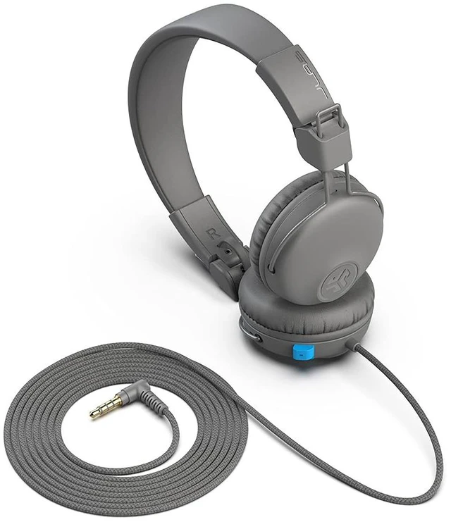 Alt view image 6 of 7 - JBuddies Learn On-Ear Kids Headphones, Retractable Boom Mic, Built-in Volume Regulators for Safety, Folding, Adjustable, Great for Schooling Homework and Virtual Classes