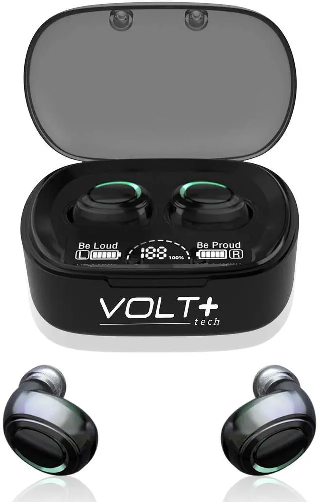 Main image of Wireless V5.3 PRO Earbuds Compatible with Samsung Galaxy S10/S10e/S10+/S10 Plus/10 5G/Lite IPX3 Bluetooth Touch Waterproof/Sweatproof/Noise Reduction with Mic (Black)