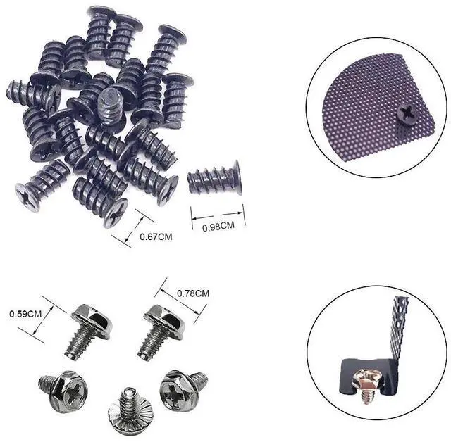 Alt view image 3 of 7 - 12mm PVC Computer PC Cooler Fan Filter Black Dustproof Case Cover Computer Mesh Pack of 5 + Black Hard Steel Dust Filter Blanking Plate PCI Slot Cover 5 Pcs with Screws.