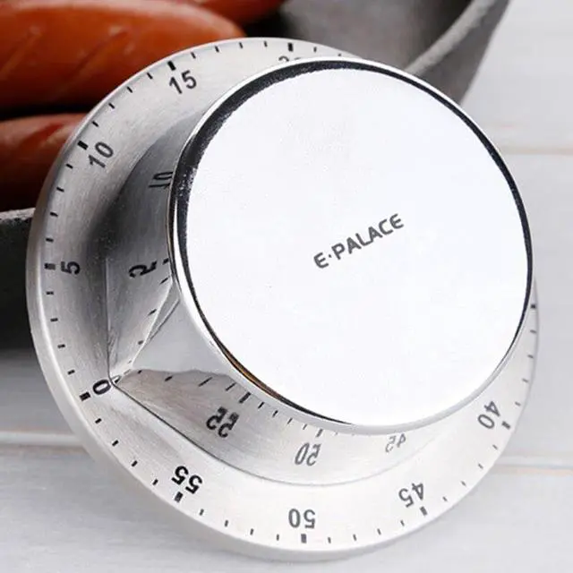 Alt view image 4 of 6 - Magnetic Time Counter For Food Baking Cooking Kitchen Timer 60 Minutes Mechanical Timer Reminder Countdown Timer Supplies New