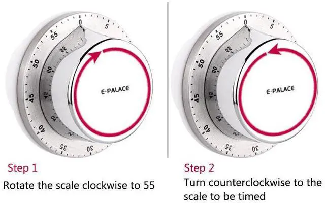 Alt view image 6 of 6 - Magnetic Time Counter For Food Baking Cooking Kitchen Timer 60 Minutes Mechanical Timer Reminder Countdown Timer Supplies New
