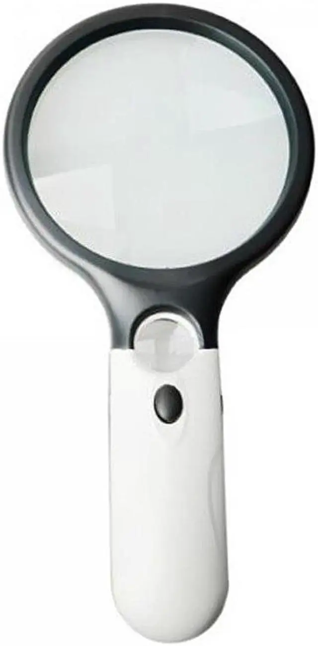 Main image of 3 Led Lights 45X Handheld Reading Magnifier Lens Magnifier Jewelry Loupe Magnifying Glass for Reading Jewelry