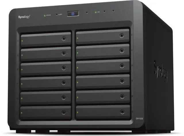 Main image of Synology 12 Bay Desktop NAS Expansion Unit DX1222 (Diskless)