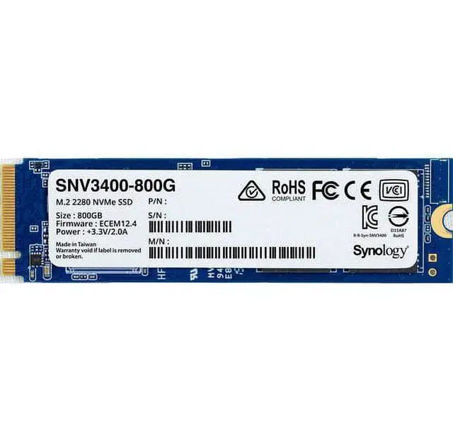 Main image of Synology SNV3400 800GB M.2 2280 NVMe SSD SNV3400-800G