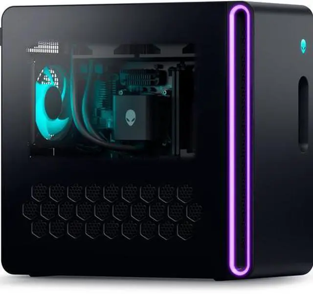 Alt view image 4 of 7 - Alienware Aurora ACT1250 Gaming Desktop PC - Intel Core Ultra 7 265F 20-Core up to 5.3 GHz, 16GB DDR5 RAM, 1TB NVMe SSD, NVIDIA GeForce RTX 4060 8GB, Liquid Cooling, Keyboard & Mouse, Windows 11 Home