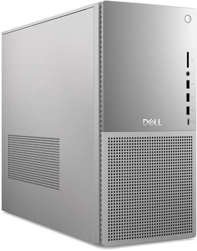 Alt view image 2 of 7 - Dell Tower Plus EBT2250 Desktop PC - Intel Core Ultra 9 285 up to 5.6GHz, 32GB DDR5 RAM, 512GB SSD, NVIDIA GeForce RTX 5060 Ti, Wi-Fi 7, Bluetooth, Keyboard & Mouse, Windows 11 Pro - Platinum Silver