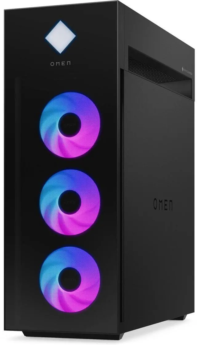 Alt view image 3 of 7 - HP OMEN 45L GT22 Gaming Desktop PC - Intel Core Ultra 9 285K up to 5.7 GHz Processor, 64GB DDR5 RAM, 1TB NVMe SSD, NVIDIA GeForce RTX 5060 Ti, Liquid Cooling, RGB Lighting, Windows 11 Pro