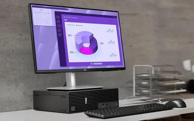 Alt view image 6 of 7 - Dell Pro Slim QCS1250 SFF Desktop Computer - Intel Core Ultra 7 265K Processor up to 5.5GHz, 32GB RAM, 4TB NVMe SSD, Intel Graphics, Keyboard & Mouse, Windows 11 Pro  Small Form Factor Business PC