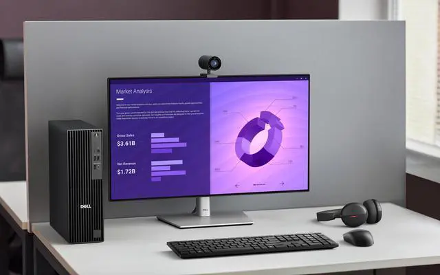Alt view image 7 of 7 - Dell Pro Slim QCS1250 SFF Desktop Computer - Intel Core Ultra 7 265K Processor up to 5.5GHz, 32GB RAM, 4TB NVMe SSD, Intel Graphics, Keyboard & Mouse, Windows 11 Pro  Small Form Factor Business PC