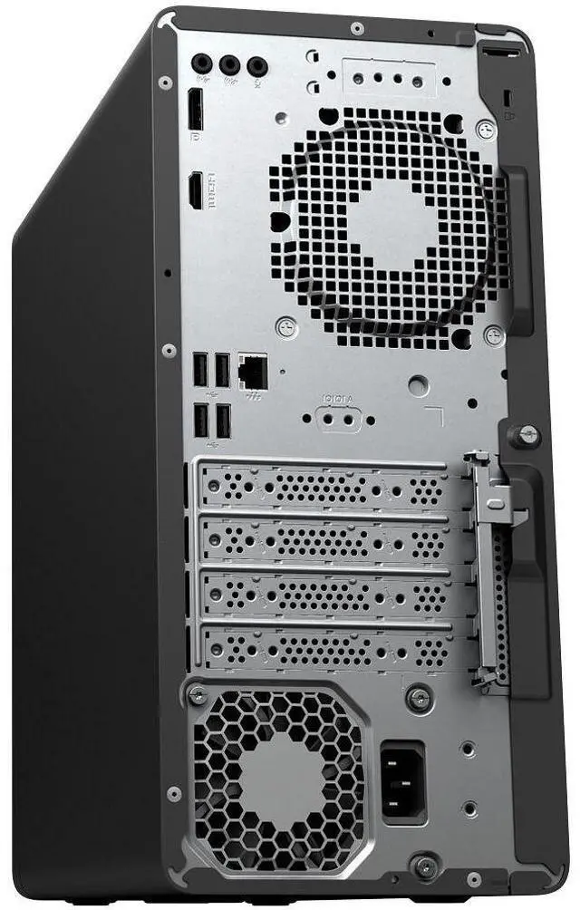 Alt view image 4 of 7 - HP OmniDesk M03 AI Desktop PC  Intel Core Ultra 7 265 up to 5.30GHz, 32GB DDR5 RAM, 4TB NVMe SSD, Intel Graphics, Wi-Fi 6, Bluetooth 5.4, Windows 11 Pro, Wireless Keyboard & Mouse, Dark Wood