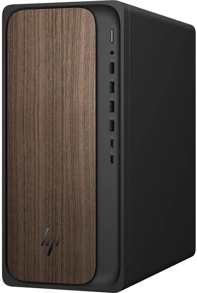 Alt view image 3 of 7 - HP OmniDesk M03 AI Desktop PC  Intel Core Ultra 7 265 up to 5.30GHz, 128GB DDR5 RAM, 8TB NVMe SSD, NVIDIA GeForce RTX 5060Ti 16GB, Bluetooth 5.4, Windows 11 Home, Wireless Keyboard & Mouse, Dark Wood