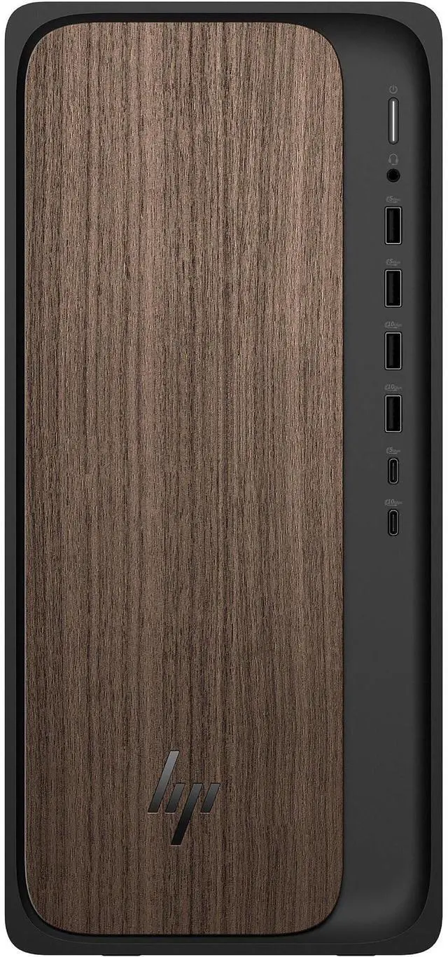 Alt view image 2 of 7 - HP OmniDesk M03 AI Desktop PC  Intel Core Ultra 7 265 up to 5.30GHz, 128GB DDR5 RAM, 8TB NVMe SSD, NVIDIA GeForce RTX 5060Ti 16GB, Bluetooth 5.4, Windows 11 Home, Wireless Keyboard & Mouse, Dark Wood