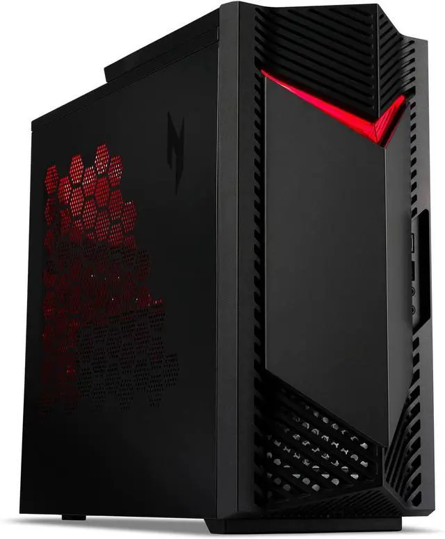 Alt view image 2 of 7 - Acer Nitro 50 N50 Gaming Desktop Computer - 14th Gen Intel Core i7-14700KF up to 5.6 GHz Processor, 96GB DDR5 RAM, 512GB PCIe SSD, NVIDIA GeForce RTX 5060, DTS X Ultra Audio, WiFi 6E, Windows 11 Pro