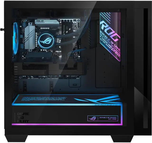 Alt view image 4 of 7 - ASUS ROG G700 Gaming Desktop PC - Intel Core Ultra 7 265KF Processor, 8TB NVMe SSD, 64GB RAM, NVIDIA GeForce RTX 5060Ti 16GB, Liquid Cooling, RGB Lighting, Backlight Keyboard & Mouse, Windows 11 Home