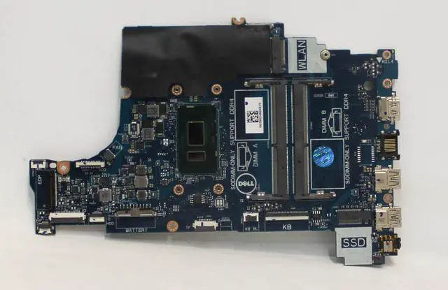 Alt view image 4 of 7 - Dell OEM Inspiron 5570 17 5770 Motherboard System Board Core i5 1.6GHz CPU F7MGJ