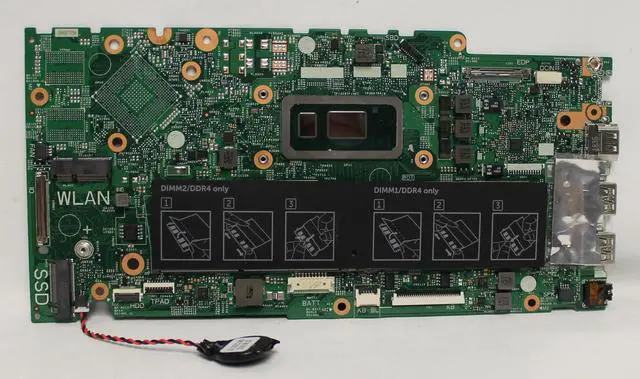 Alt view image 3 of 13 - Dell OEM Inspiron 5481 2-in-1 Motherboard System Board Core i3 2.1GHz 4K49R