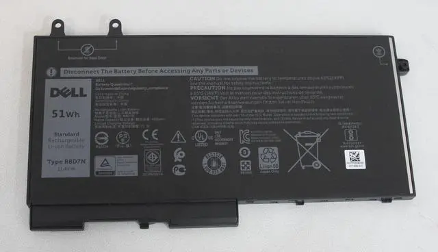Main image of R8D7N BATTERY 11.4V 51WHR 3C INSPIRON 15-7591 Compatible with DELL