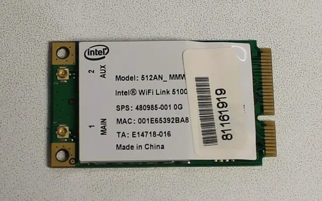 Alt view image 3 of 5 - 480985-001 GENUINE ORIGINAL OEM HP PAVILION DV5-1392NR INTEL WIFI WIRELESS CARD
