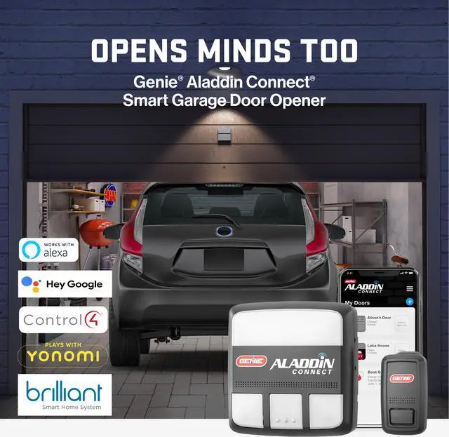 Alt view image 6 of 8 - Aladdin Connect WiFi Smart Garage Door Controller by Genie - Retrofit Add-on Unit for Existing Garage Door Opener / Compatible with Amazon Alexa, SmartThings, & Google Assistant