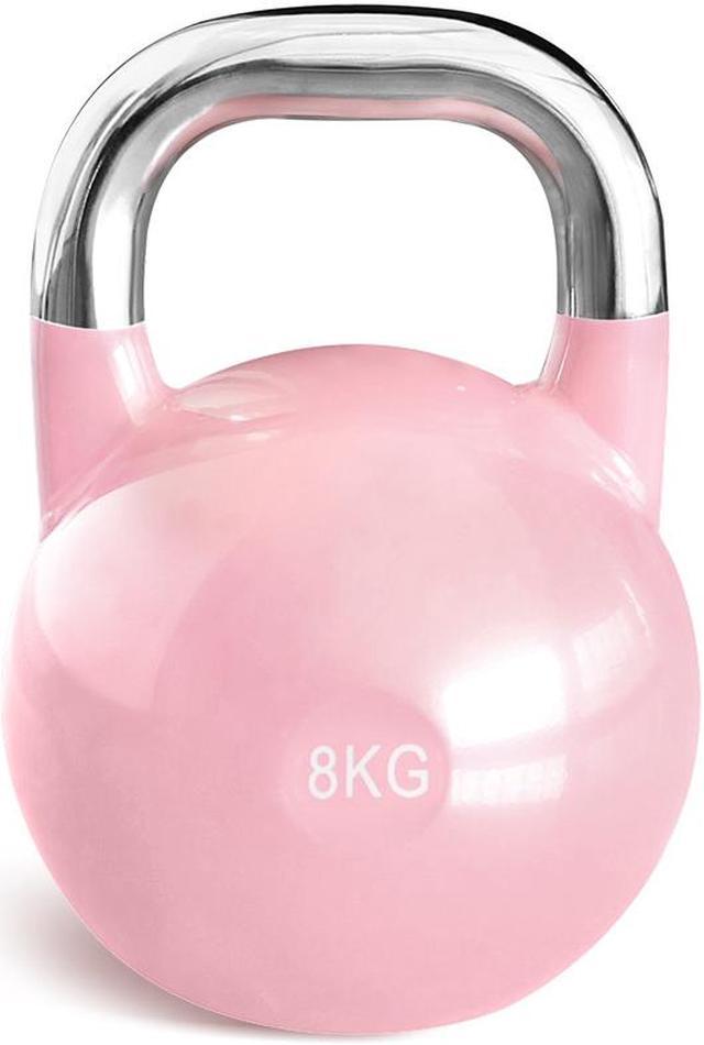 PRISP Competition Kettlebell Weight 8kg - Grade Heavy Duty Cast Steel, Pink Weight Training & Home Gyms - Newegg.com