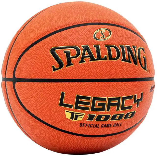Alt view image 2 of 5 - Spalding TF1000 Legacy Indoor Basketball - NFHS Approved Composite Basketball, Intermediate Size 6 (28.5)