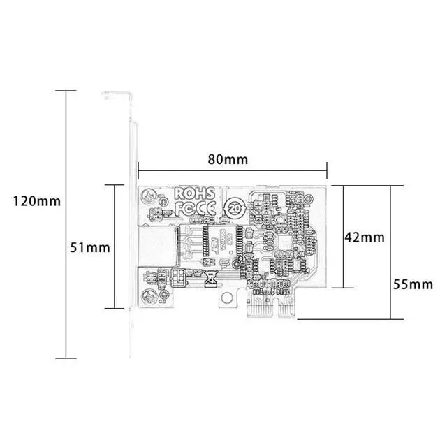 Alt view image 5 of 6 - 2.5Gb Network Card PCIe Realtek RTL8125B Chip,2.5GBase-T Network Adapter RJ45 LAN Support PXE Pour Windows/Linux/MAC