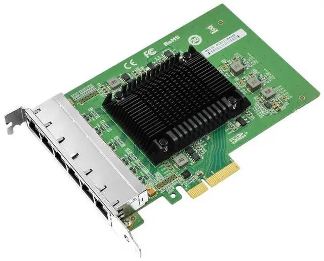 Alt view image 7 of 7 - LR-LINK LRES2006PT 6-Port PCIe 10/100/1000 Mbps Copper Ethernet Network Adapter Card