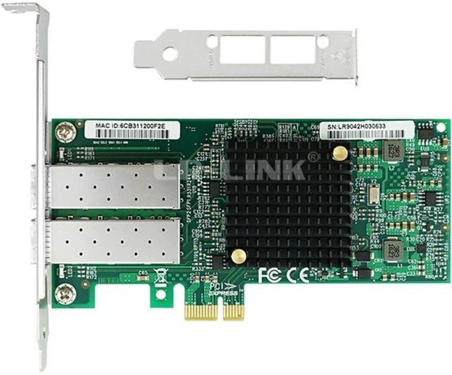 Main image of PCIe x1 Dual-port 100M SFP Ethernet Network Adapter (1ntel 82580)