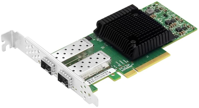 Main image of PCIe3.0 x8 Network Adapter MCX4121A-XCAT Compatible with Mellanox CX4 Lx EN 10G Ethernet NIC Dual SFP28 Port Support RDMA