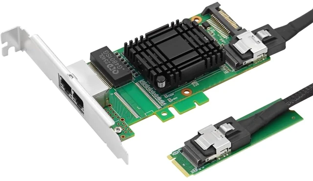 Main image of 1G Dual-Port to SFF-8087/M.2 Network Adapter (1ntel I350 Based)