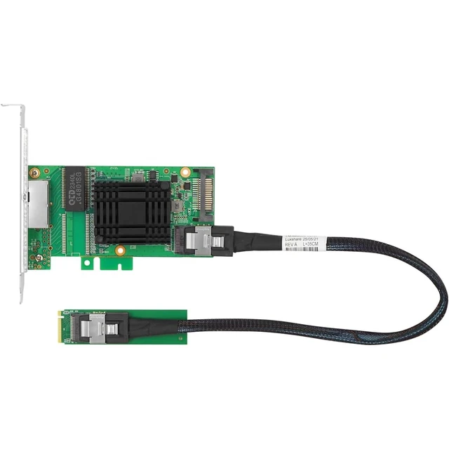 Alt view image 2 of 2 - 1G Dual-Port to SFF-8087/M.2 Network Adapter (1ntel I350 Based)
