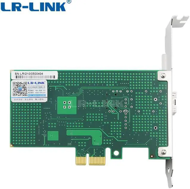 Alt view image 2 of 6 - LR-LINK PCI Express x1 Gigabit single port Fiber Ethernet Desktop Adapter on Intel I210 chipset
