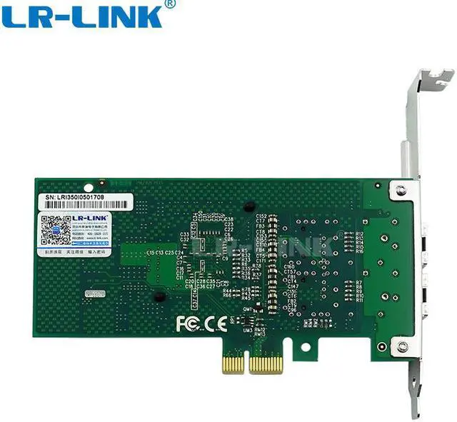 Alt view image 2 of 6 - LR-LINK LREC9252PF-2SFP PCIe x1 2-port Gigabit Fiber Desktop Network Adapter Card