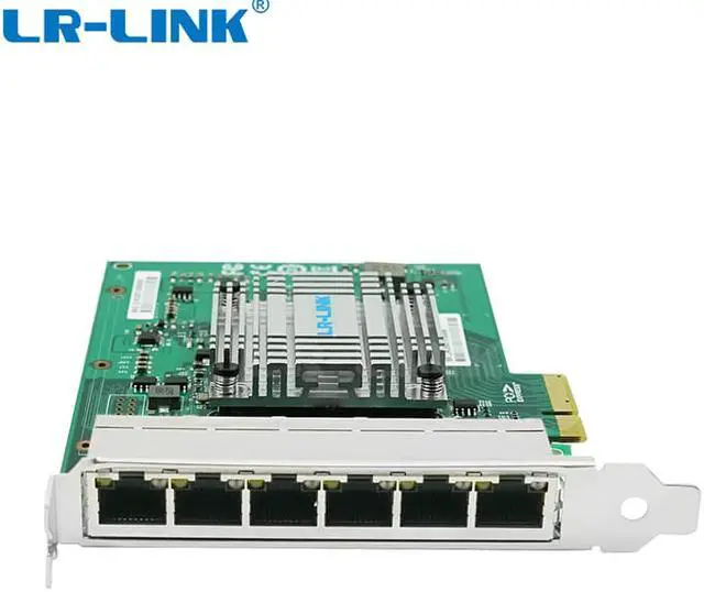 Alt view image 3 of 7 - LR-LINK LRES2006PT 6-Port PCIe 10/100/1000 Mbps Copper Ethernet Network Adapter Card