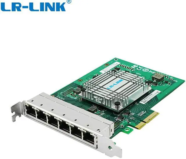 Alt view image 4 of 7 - LR-LINK LRES2006PT 6-Port PCIe 10/100/1000 Mbps Copper Ethernet Network Adapter Card