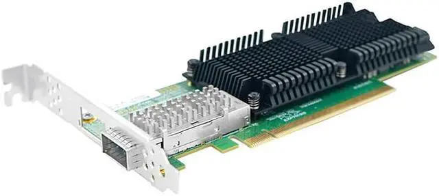 Alt view image 3 of 6 - LR-LINK 1019PF-2QSFP28 PCIe x16 Single-port 100G QSFP28 Ethernet Network Adapter Intel E810 Chip Based