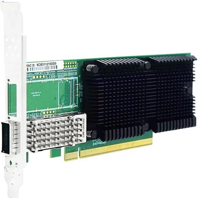 Alt view image 4 of 6 - LR-LINK 1019PF-2QSFP28 PCIe x16 Single-port 100G QSFP28 Ethernet Network Adapter Intel E810 Chip Based