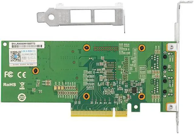 Alt view image 4 of 6 - 10Gb PCI-E NIC Network Card for Intel X550-T2, Dual RJ45 Port, with Intel Intel X550 Controller, 10G PCI Express LAN Adapter Support Windows Server/Linux/VMware